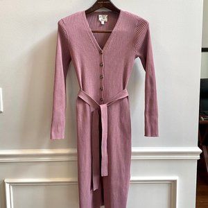 Form Fitting Sweater Dress - Fits Like Small